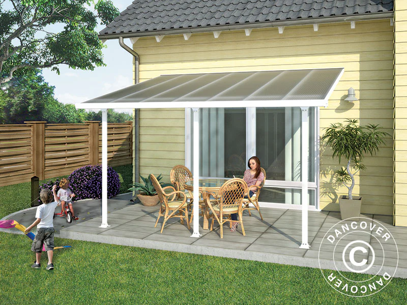 Terrasseoverdækning Feria, Palram/Canopia, 3x4,25m, Hvid - Image 2