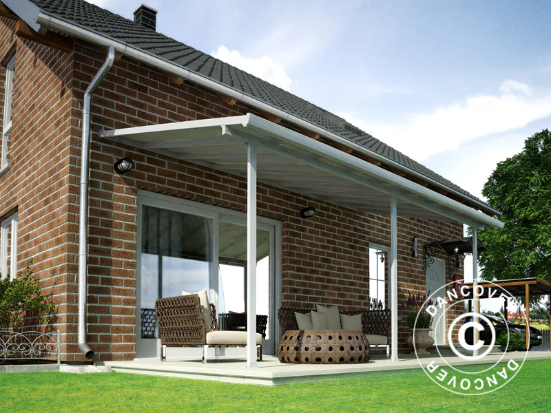 Terrasseoverdækning Feria, Palram/Canopia, 3x5,46m, Hvid - Image 2
