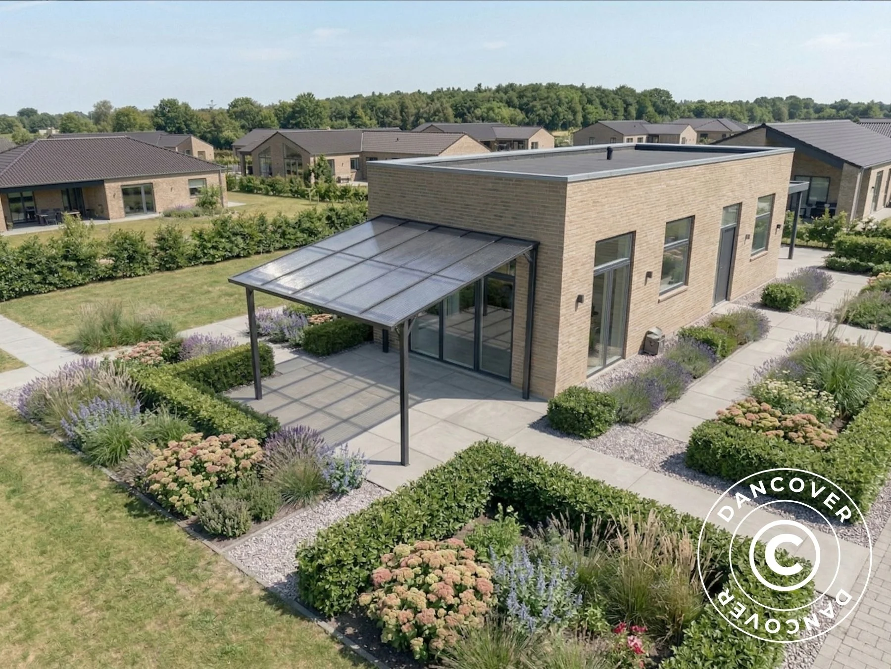 Terrasseoverdækning Sacramento 3,03x2,99m, 9,05m², Antracit - Image 4