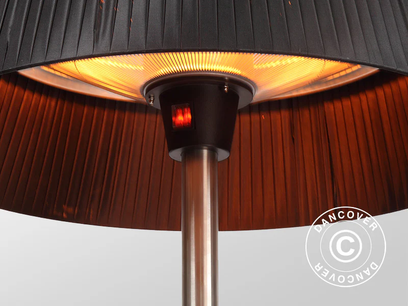 Terrassevarmer IKEMA, fritstående med halogen, 2000W, Sort - Image 3