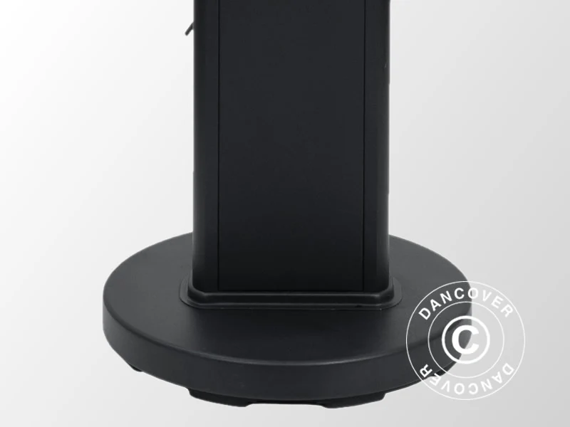 Terrassevarmer Q-Tower 2000 RCD m/fjernbetjening, 2000W, Sort - Image 5
