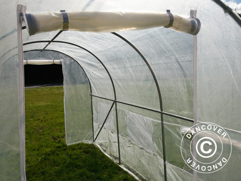 Polytunnel Drivhus 2x4,5x2m, 9m², Transparent - Image 10