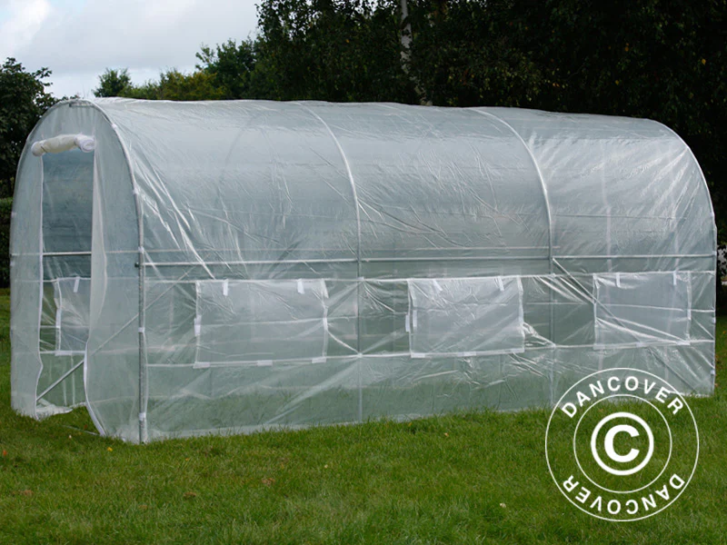 Polytunnel Drivhus 2x4,5x2m, 9m², Transparent - Image 12