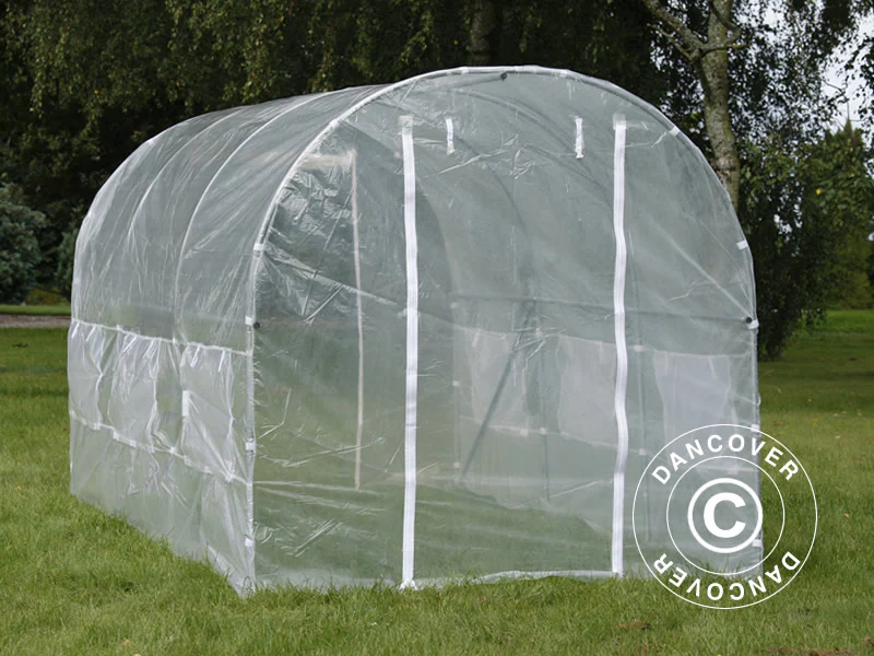 Polytunnel Drivhus 2x4,5x2m, 9m², Transparent - Image 2