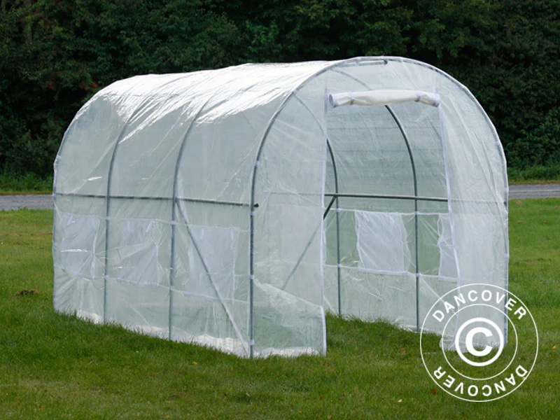 Polytunnel Drivhus 2x4,5x2m, 9m², Transparent - Image 4