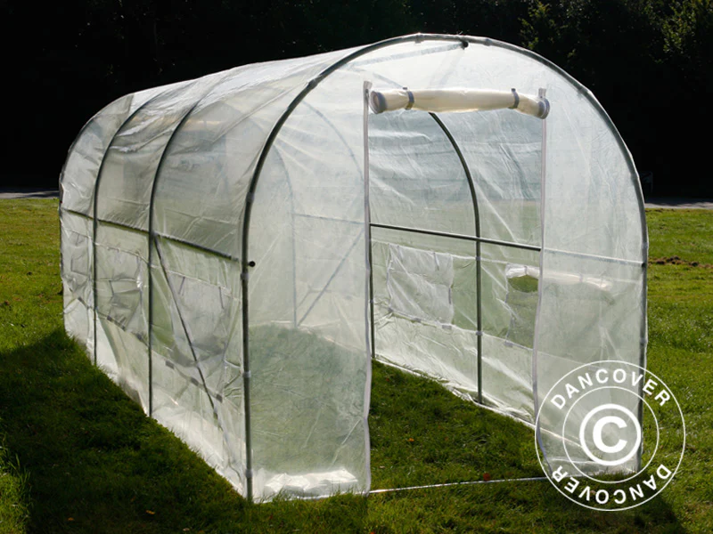 Polytunnel Drivhus 2x4,5x2m, 9m², Transparent - Image 6
