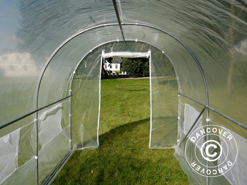 Polytunnel Drivhus 2x4,5x2m, 9m², Transparent - Image 8