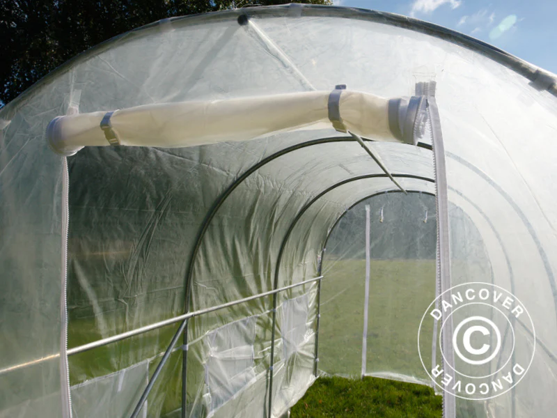 Polytunnel Drivhus 2x4,5x2m, 9m², Transparent - Image 9